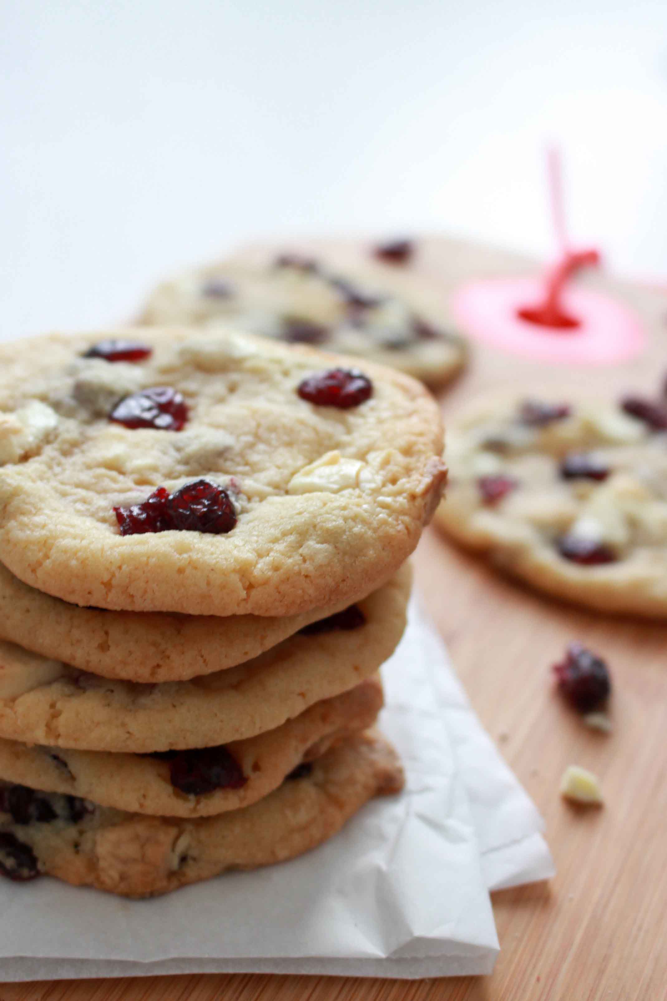 Cookies met witte chocolade en veenbessen-3 2