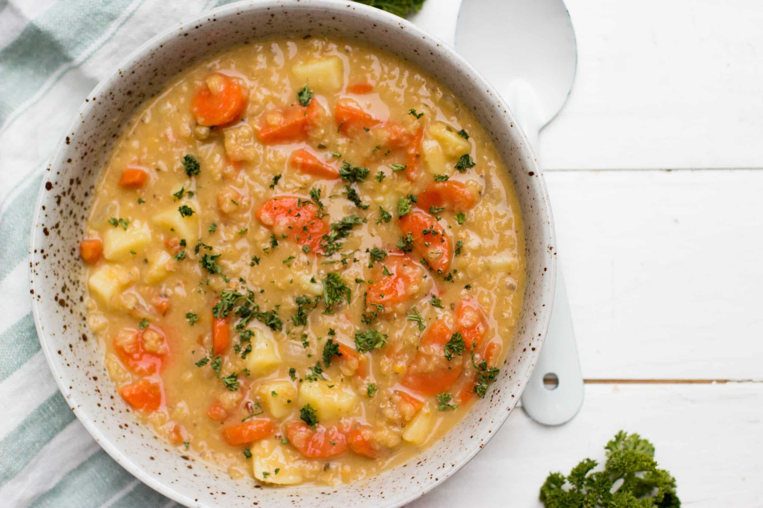 soep linzen wortel maaltijd gezond veggie 3