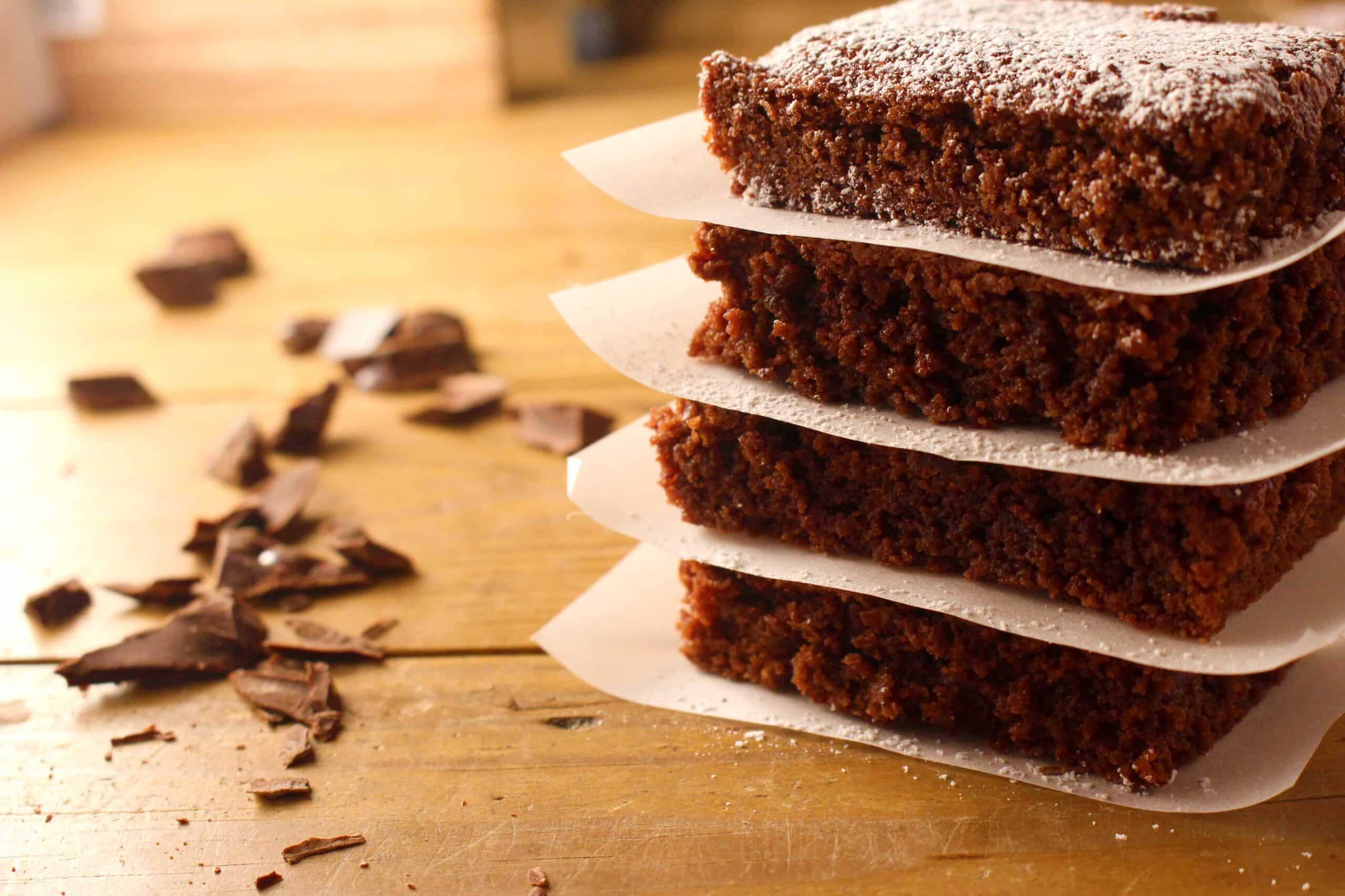 Brownies met maar 5 ingrediënten op Kokerellen, lekker, snel en gemakkelijk
