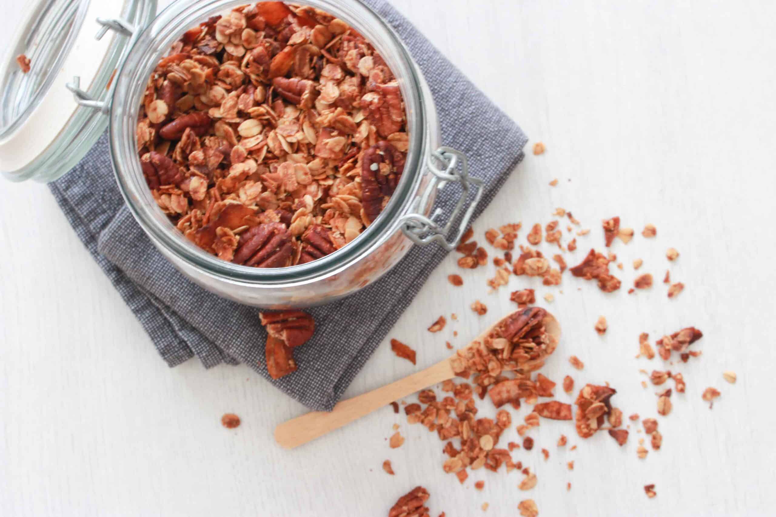 granola met kokos en pecan