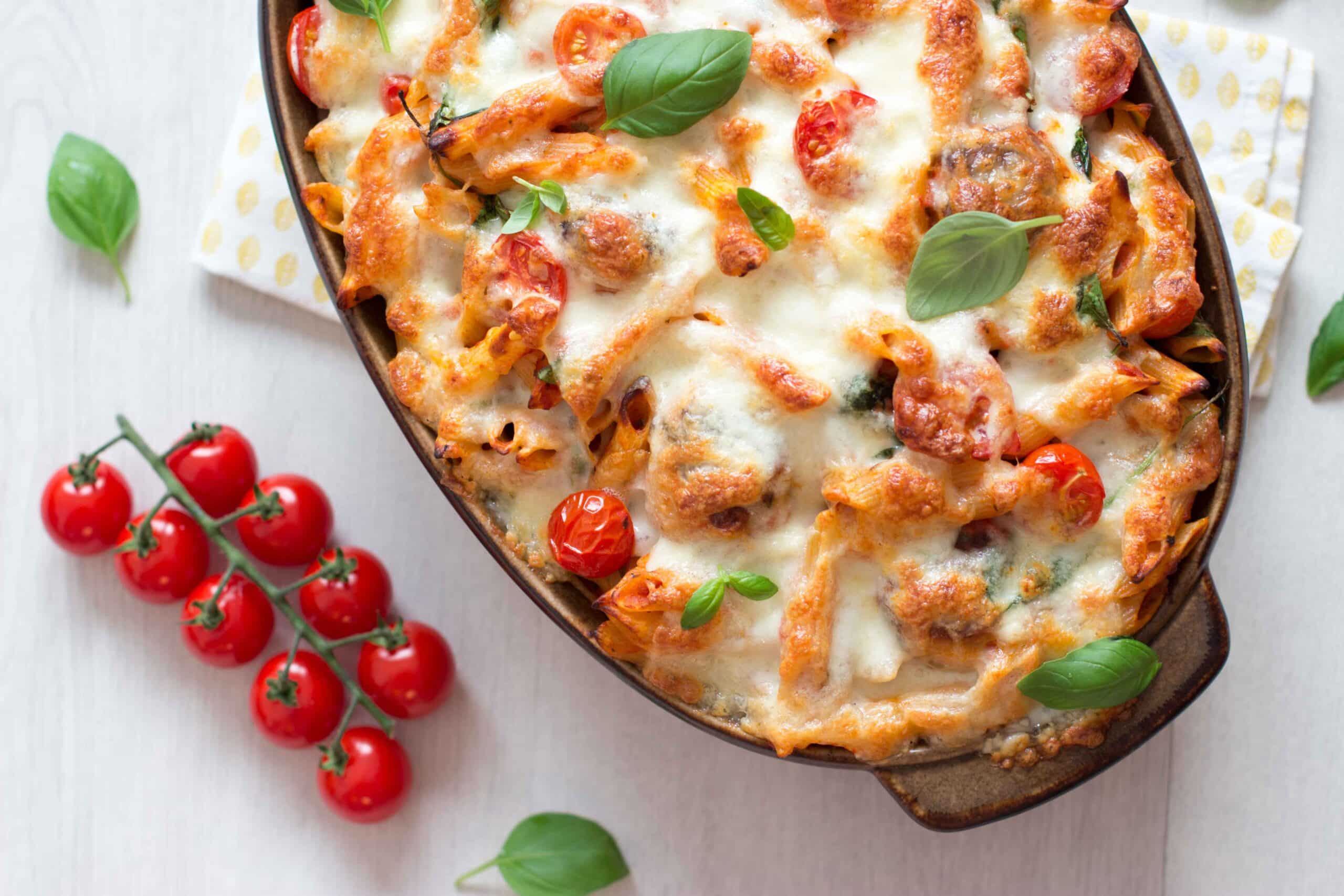 Pasta met gehaktballen alla forno