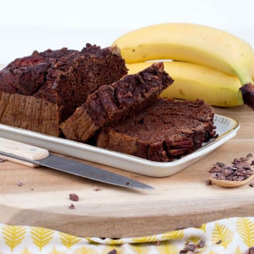 chocolade bananenbrood vegan suikervrij lactosevrij gezond 7 1