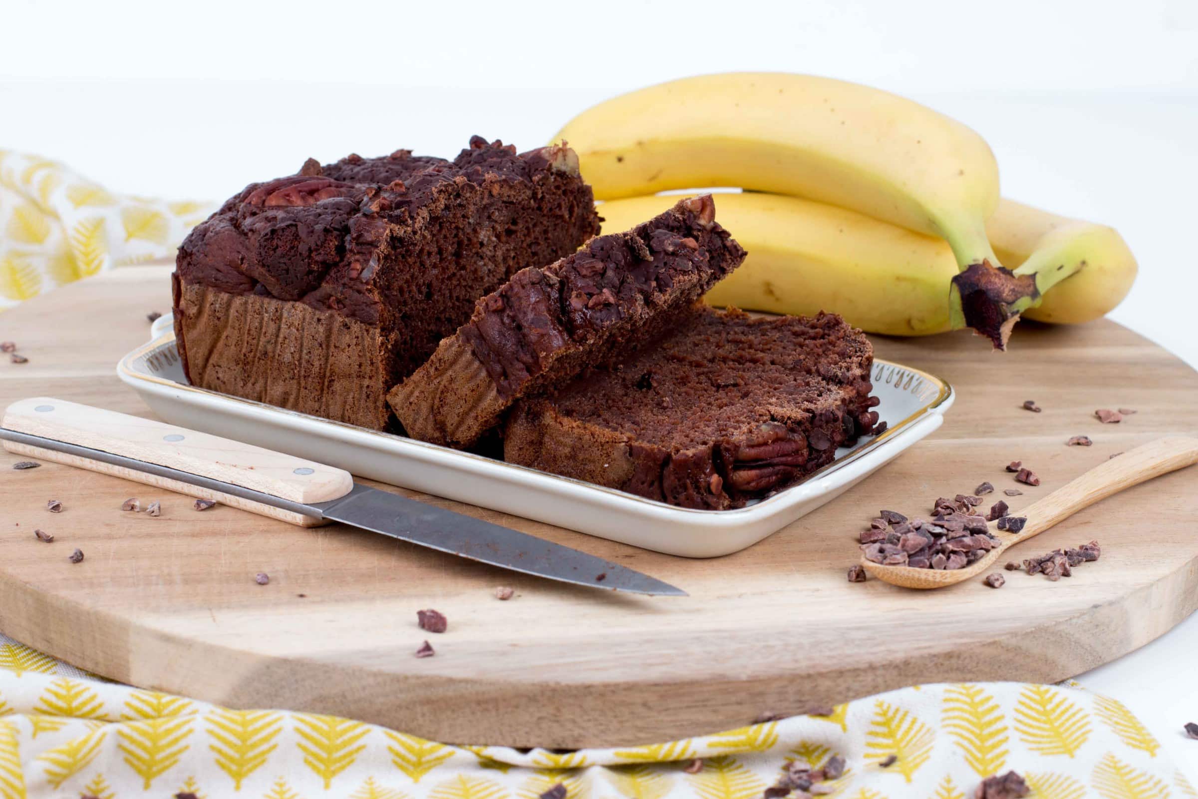chocolade bananenbrood vegan suikervrij lactosevrij gezond 7 1