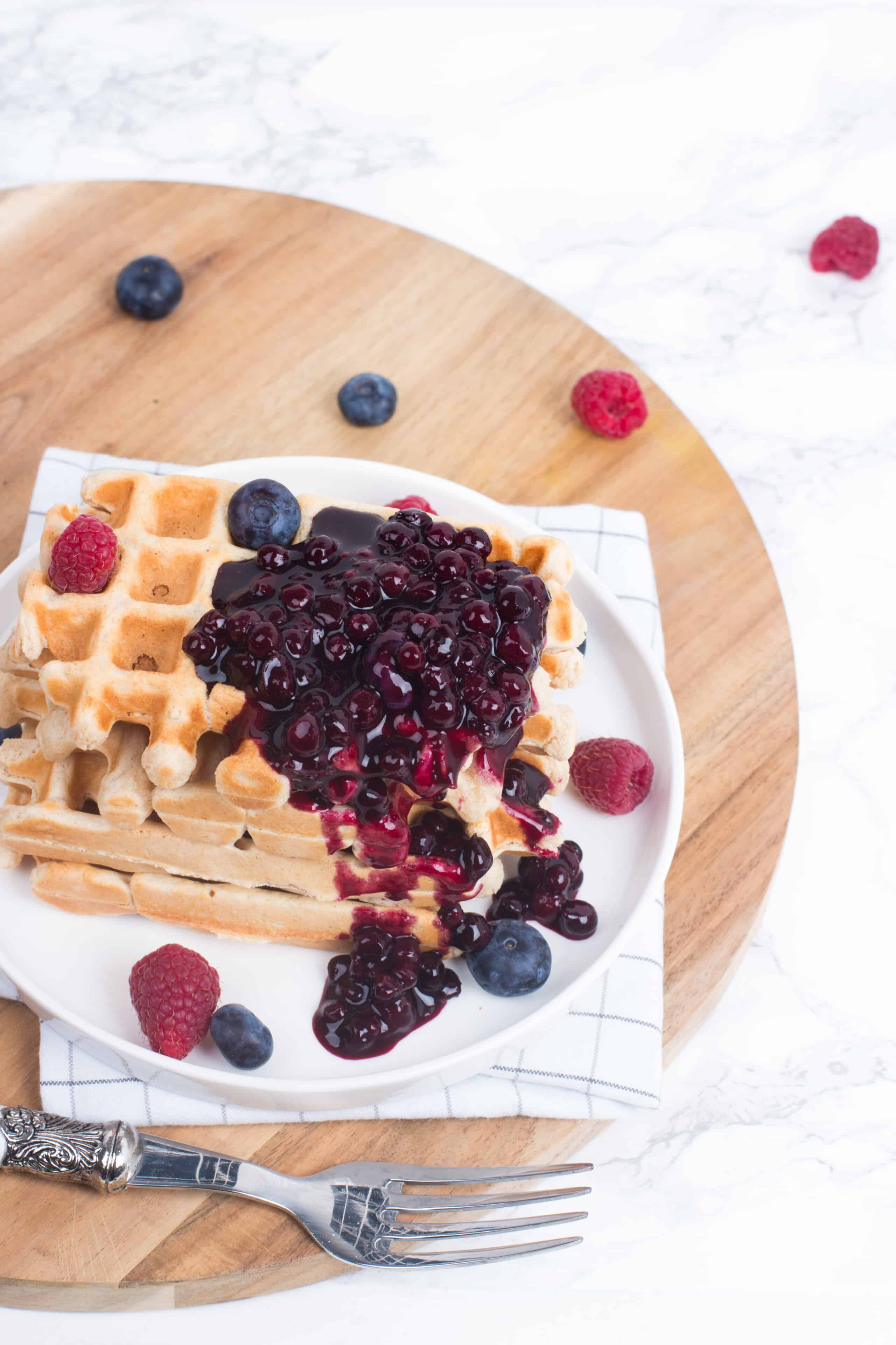 vegan wafels gezond healthy ontbijt snack 7