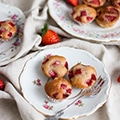 Aardbeien-yoghurt muffins