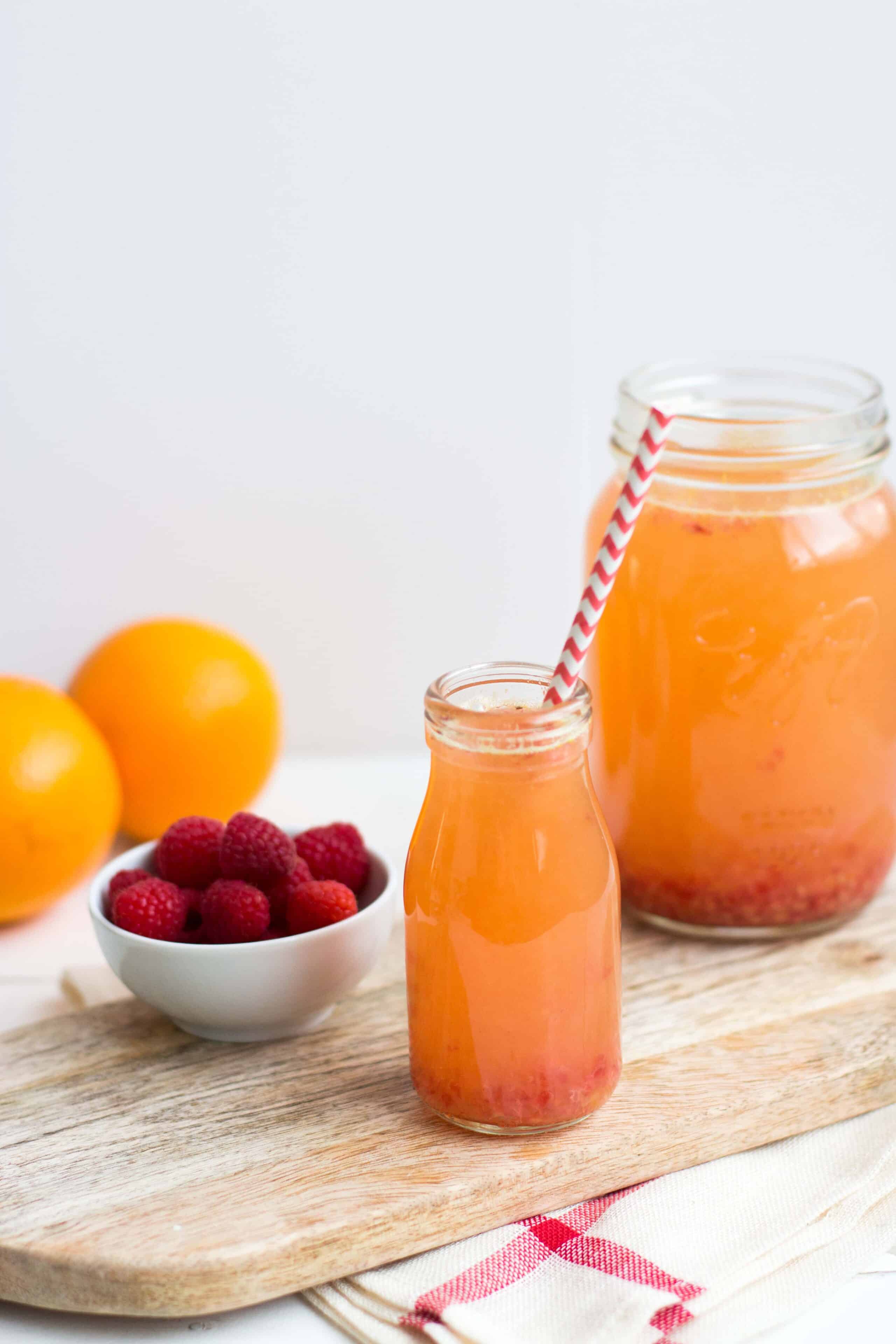 limonade zelfgemaakt homemade frambozen grapefruit gezond healthy