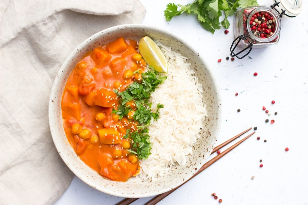 milde pompoen curry rijst gezond healthy dinner avondeten 3 1