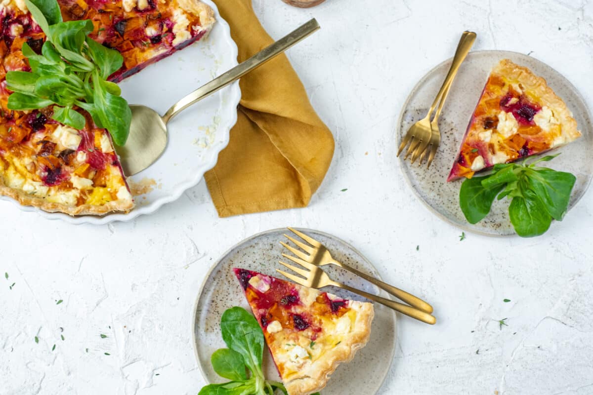 Quiche met pompoen