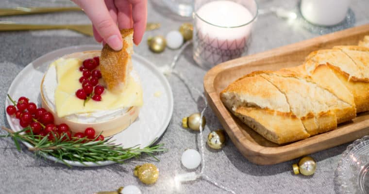 Kerstmenu: gebakken camembert met honing