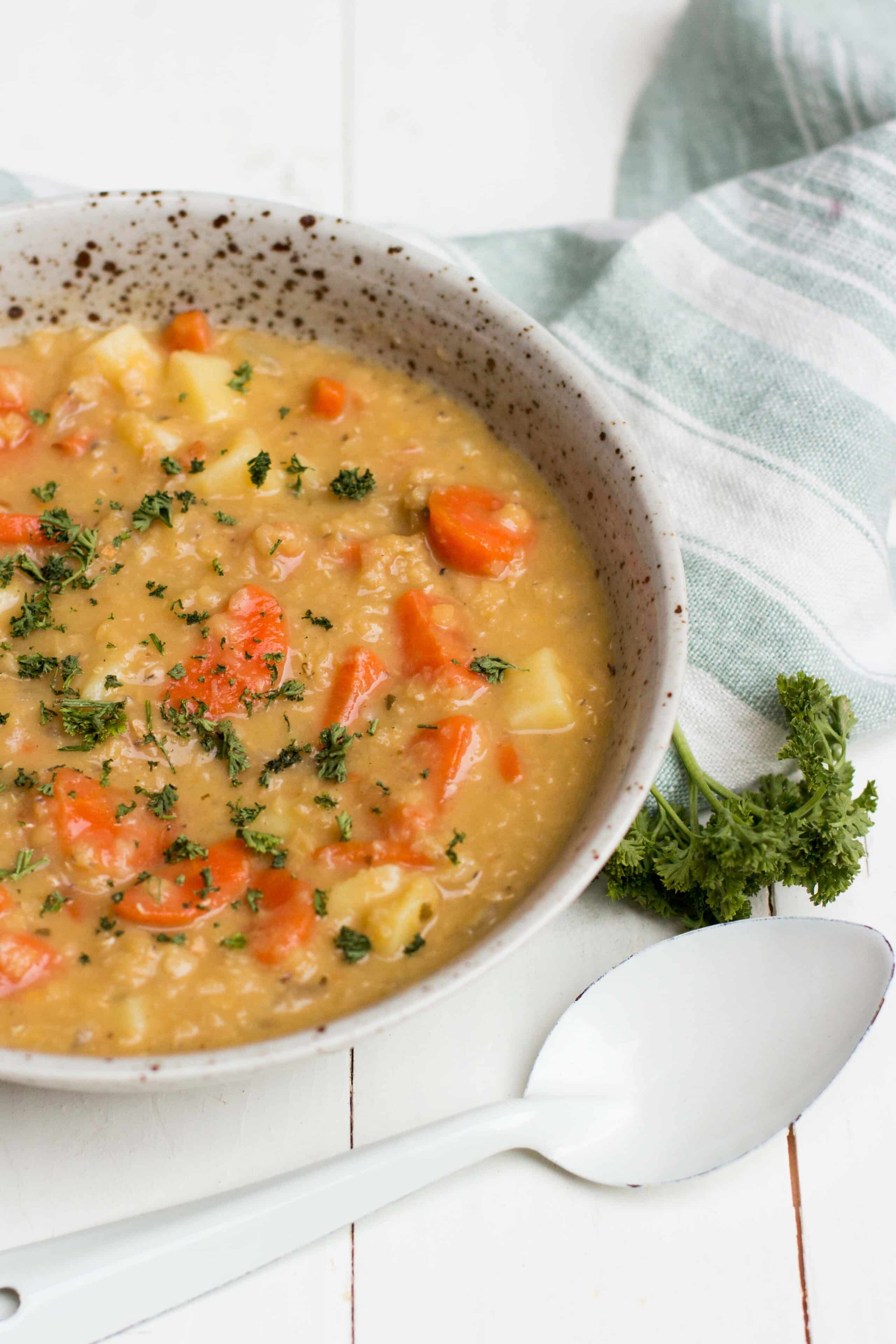 soep linzen wortel maaltijd gezond veggie 2