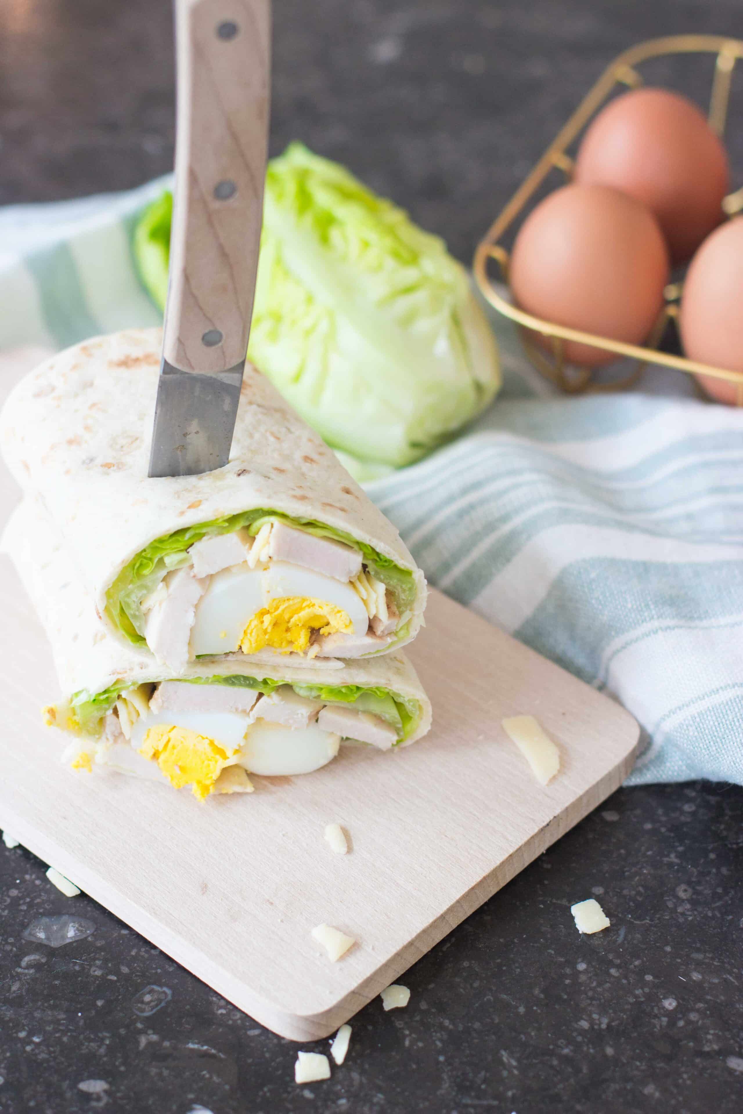 ceasar salad wrap