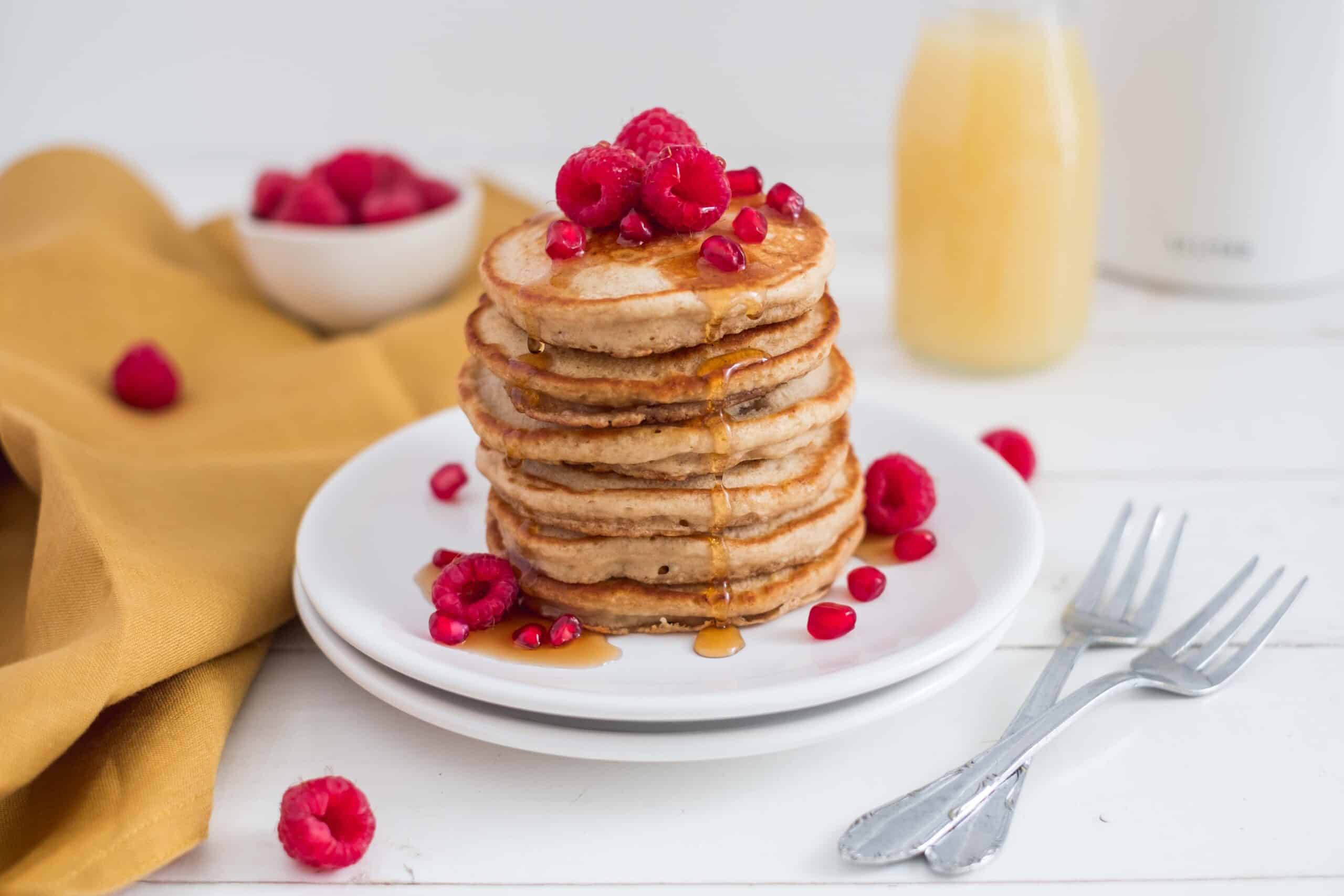 vegan pancakes healthy gezond ontbijt