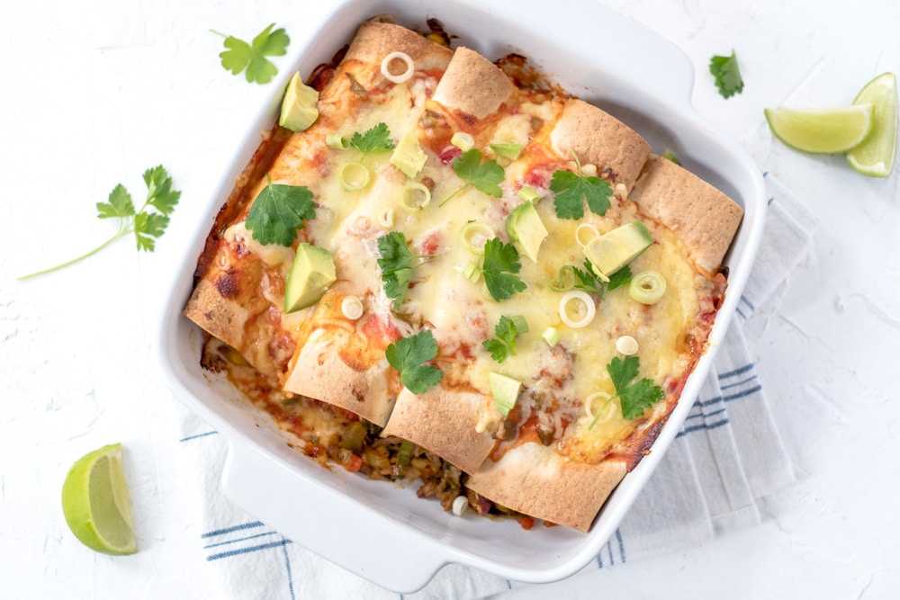 gemakkelijke en gezonde enchiladas