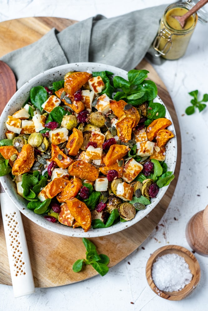 salade met zoete aardappel en spruitjes 1