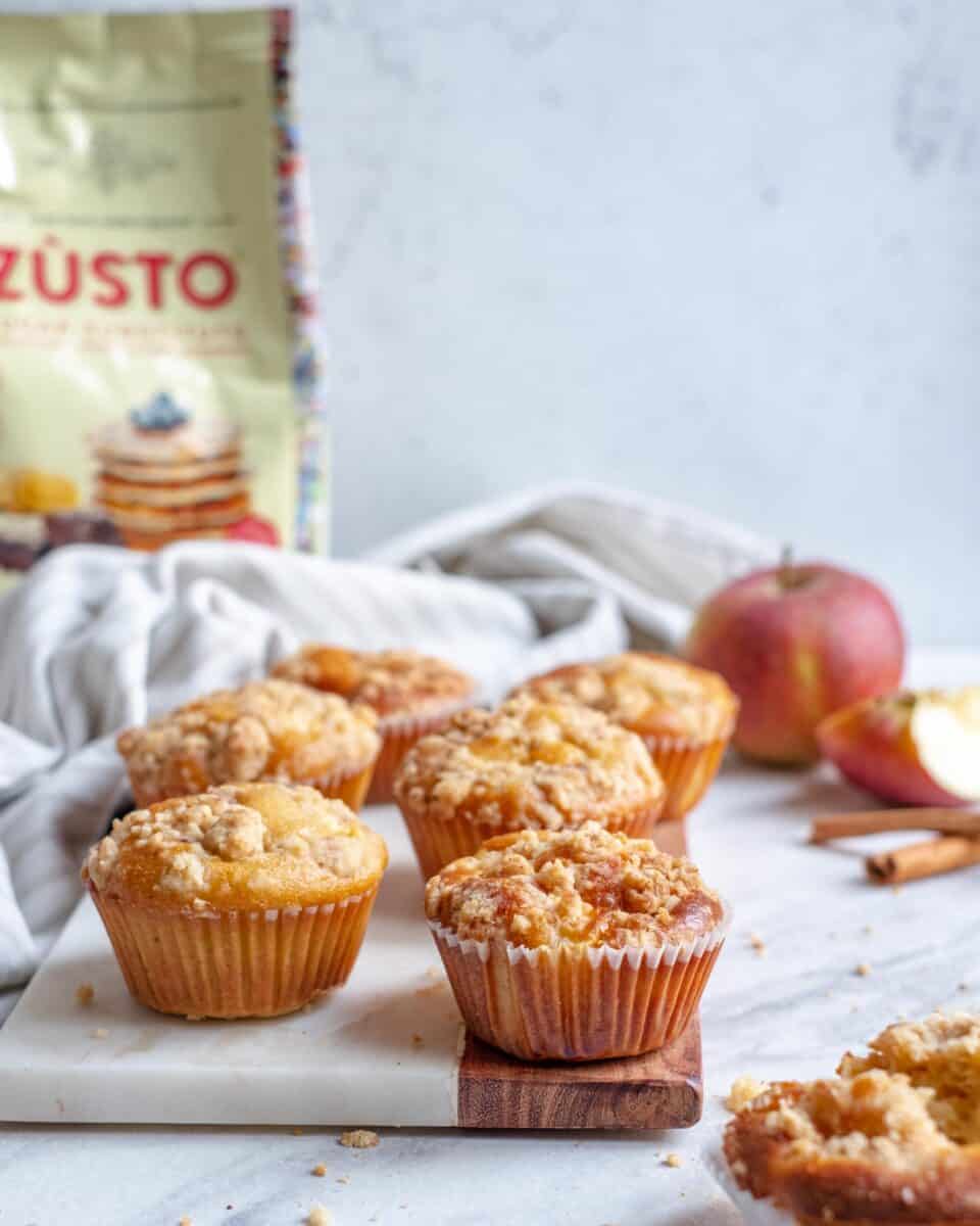 appel crumble muffins