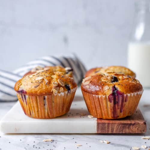 muffins met blauwe bessen