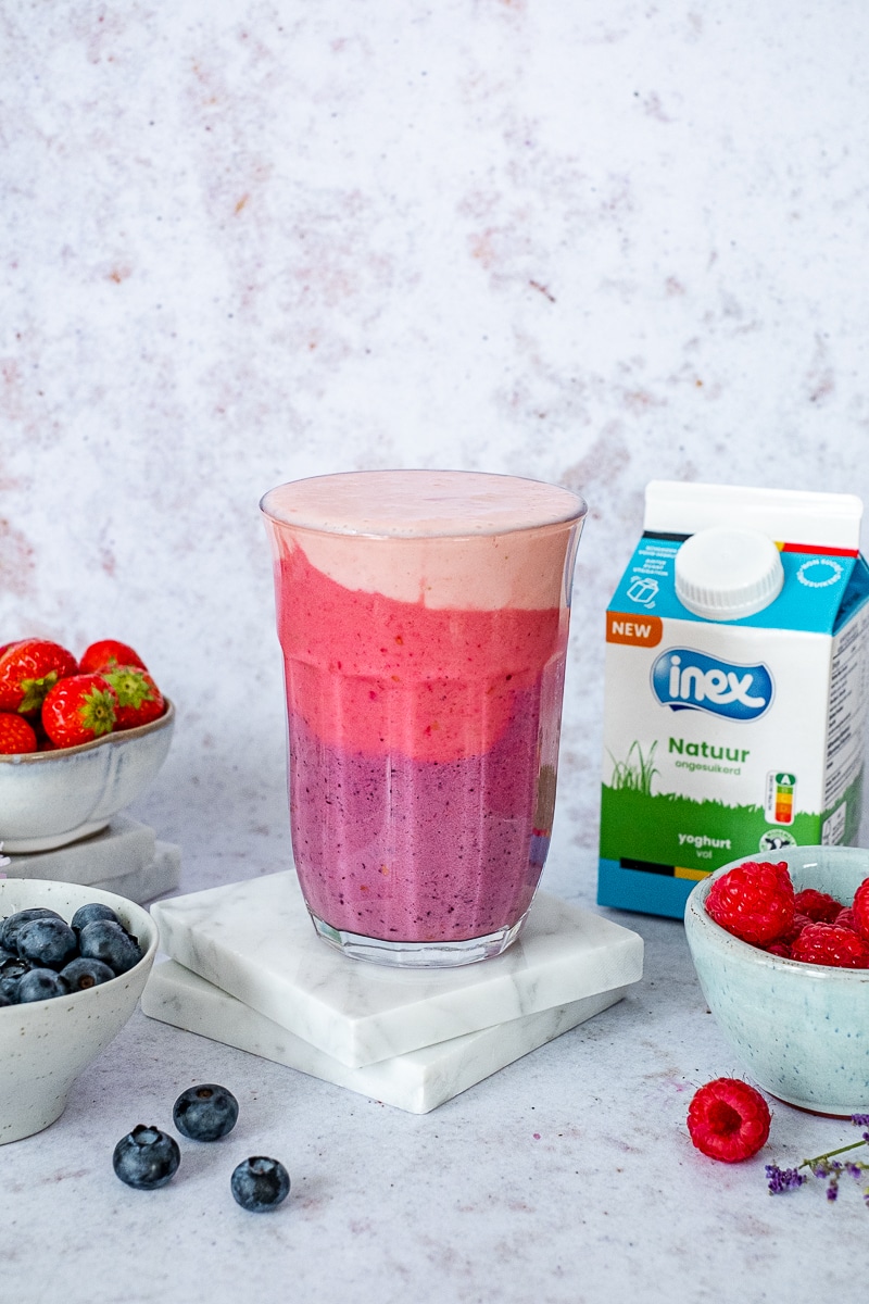 smoothie met rood fruit