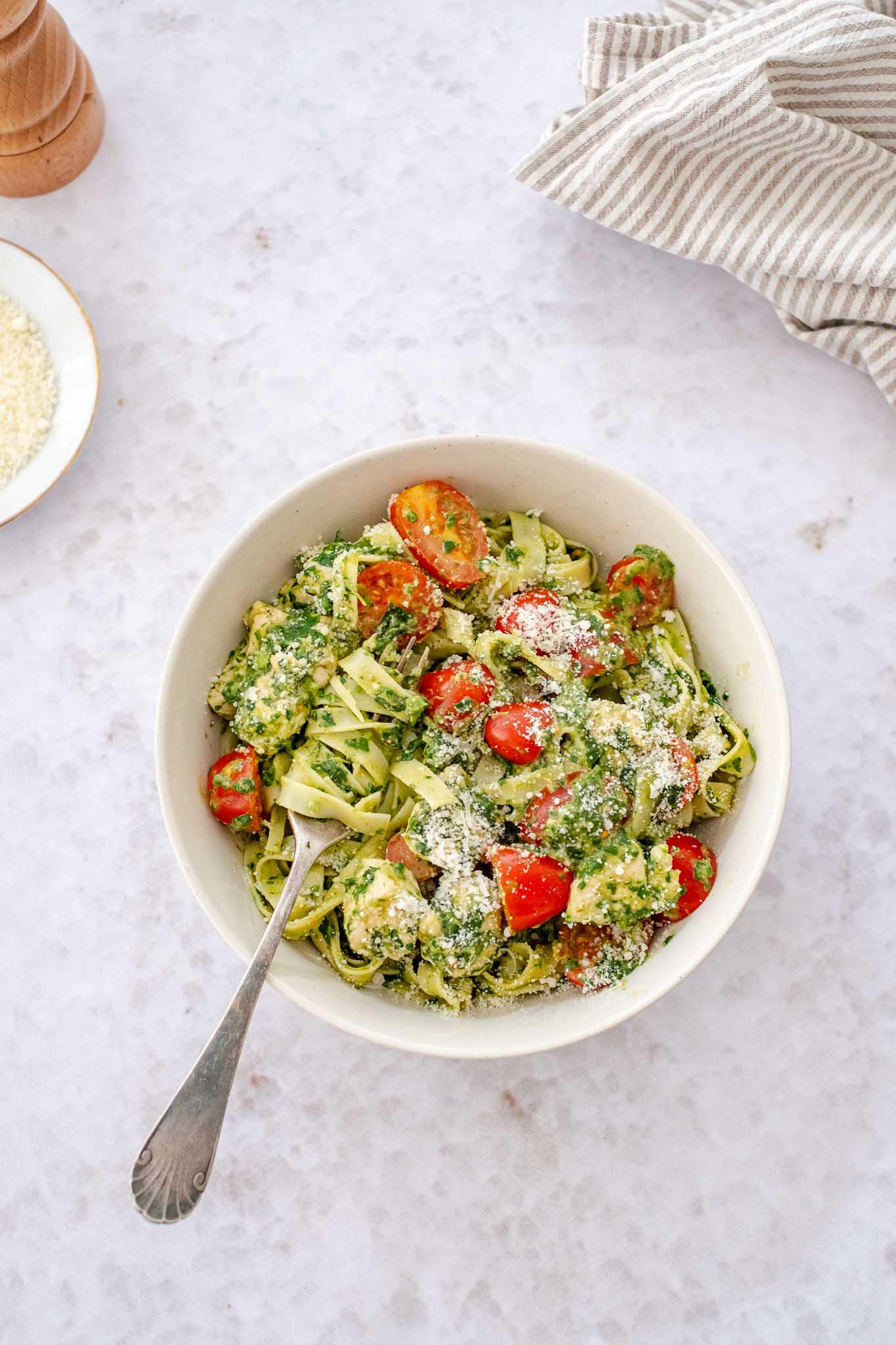 pasta pesto met kip 1 2