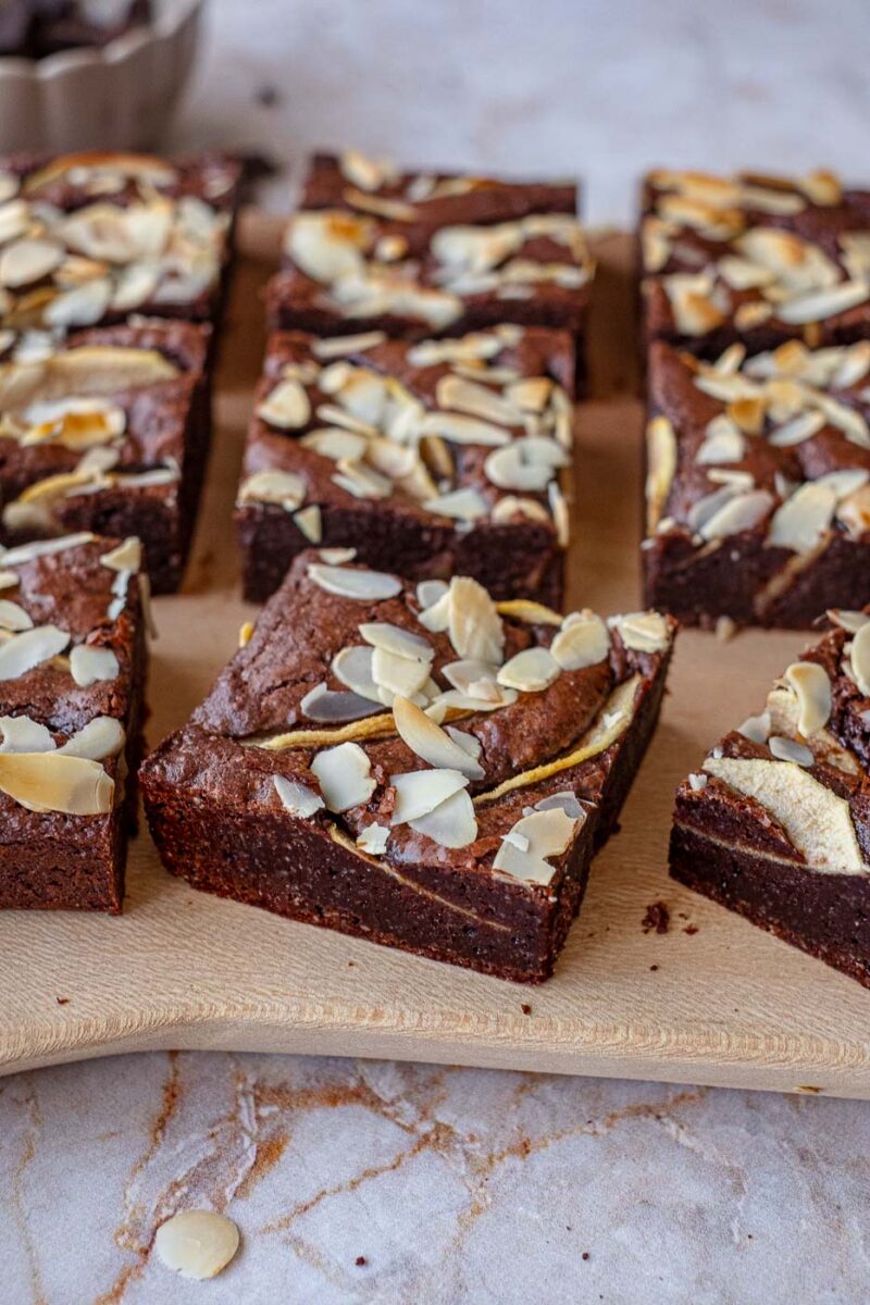 makkelijk brownie recept met amandelmeel en peer